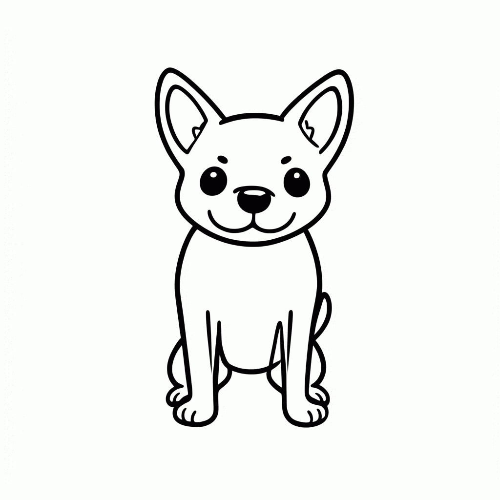 Desenho de Pinscher Pequeno para colorir e imprimir grátis em folha A4