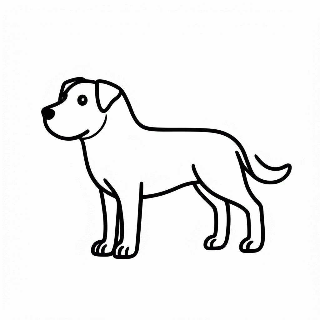Desenho de Vira Lata Classico para colorir e imprimir grátis em folha A4