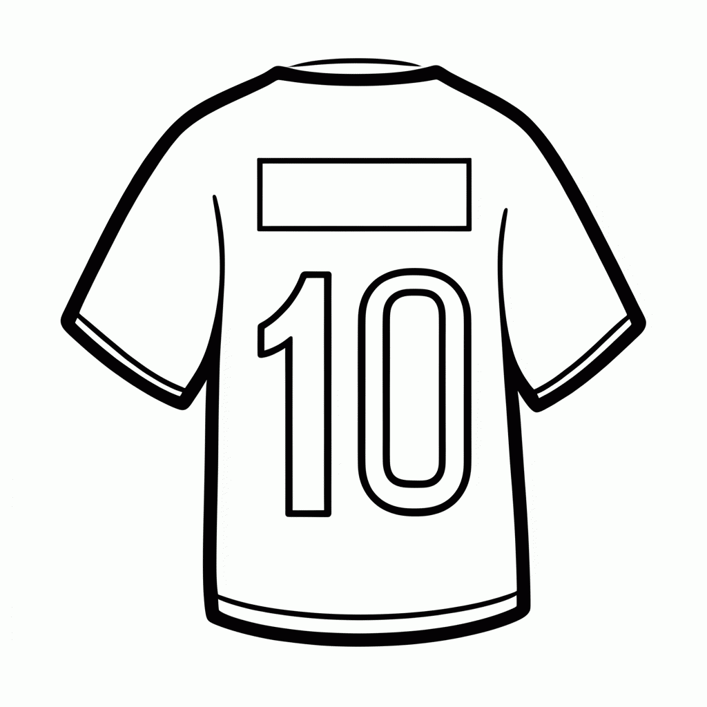 Desenho de Escreva Seu Nome na Camisa para colorir e imprimir grátis em folha A4