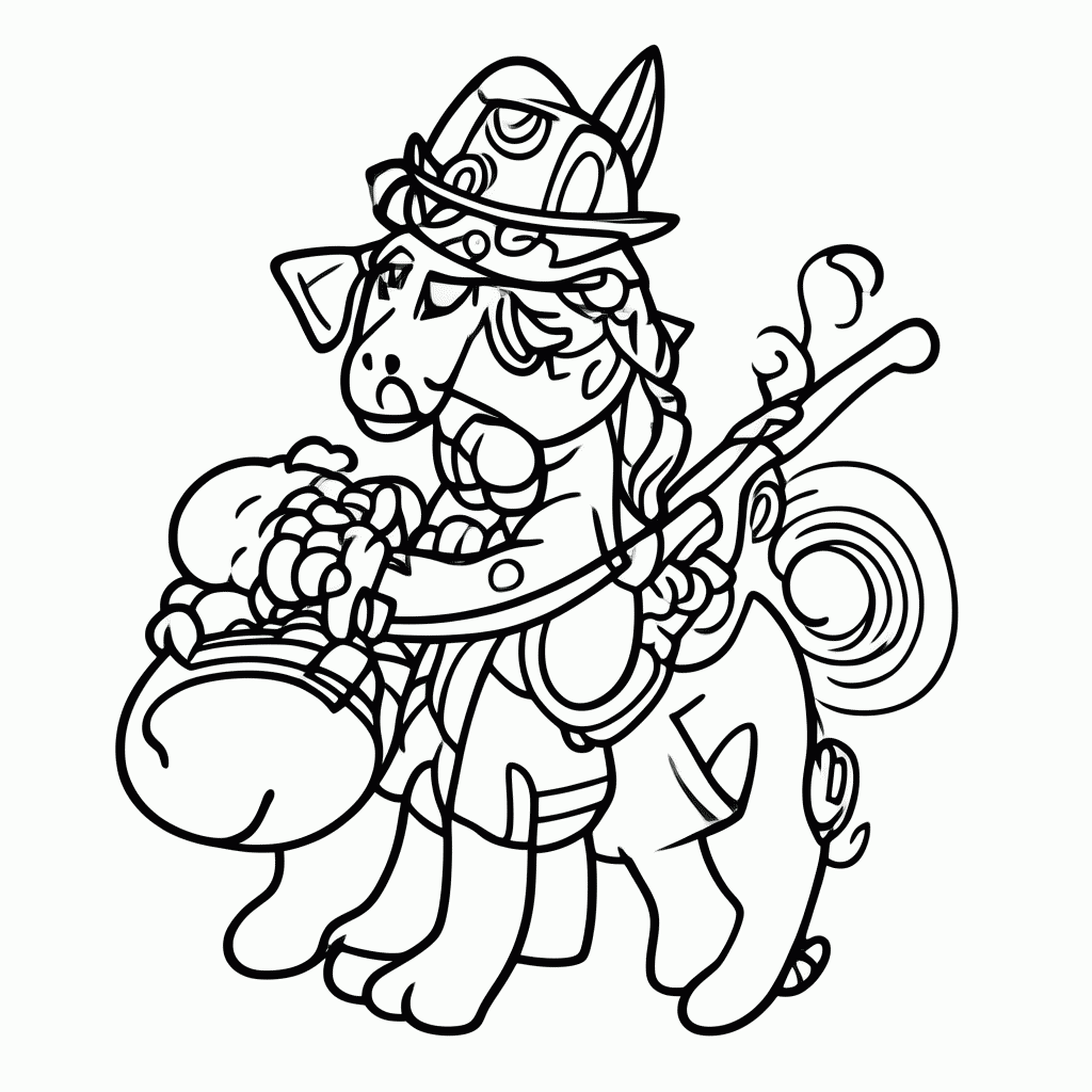 Desenho de Carnaval — Bumba Meu Boi para colorir e imprimir grátis em folha A4