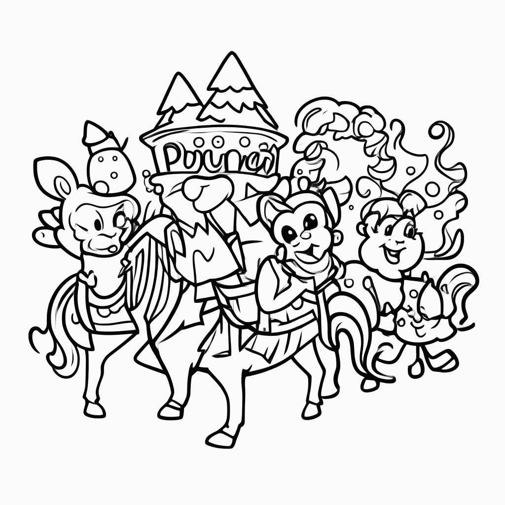 Desenho de Carnaval — Pluma Carnaval para colorir e imprimir grátis em folha A4