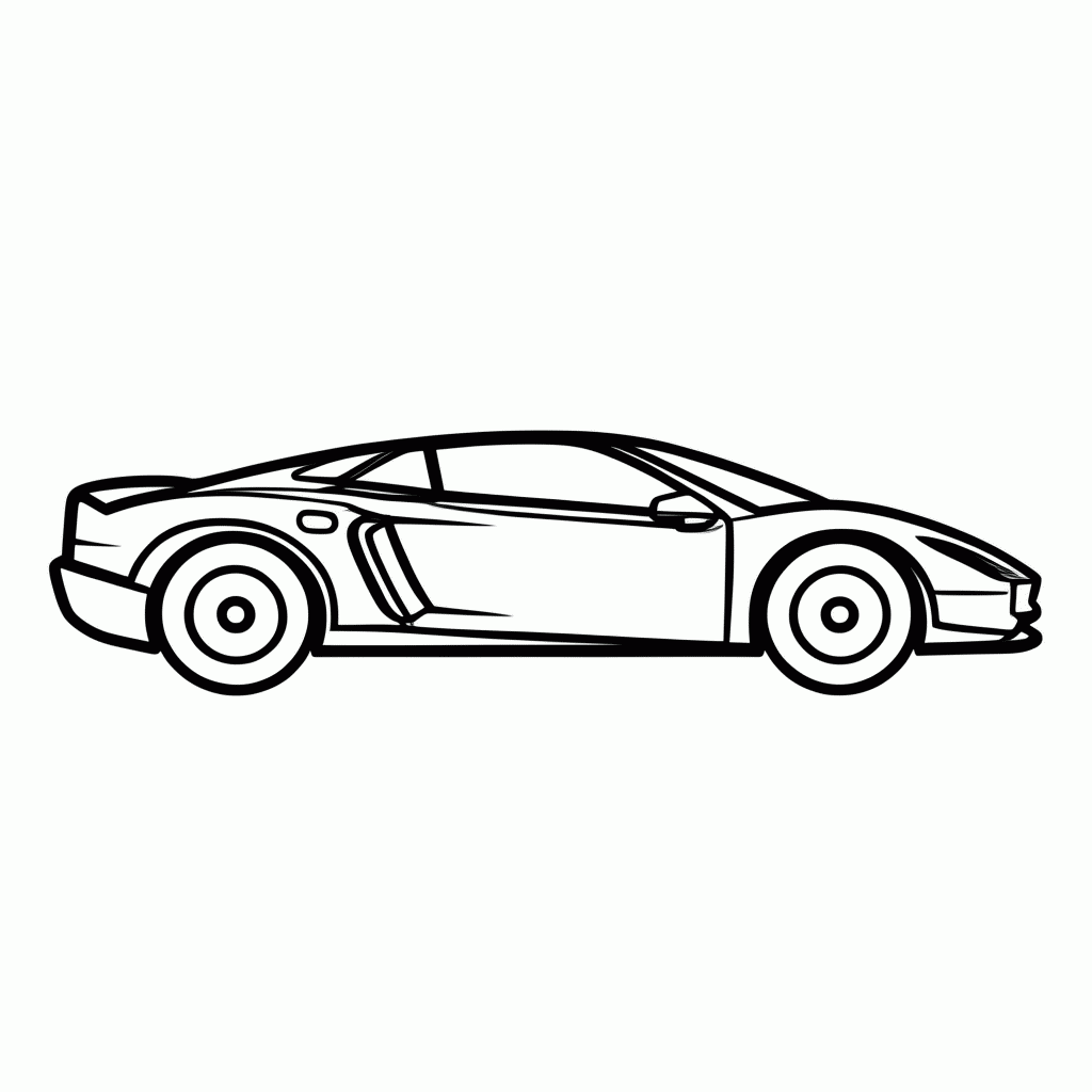 Desenho de Bugatti Veyron para colorir e imprimir grátis em folha A4