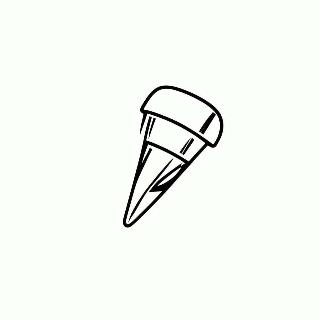 Desenho de Cone De Largada para colorir e imprimir grátis em folha A4