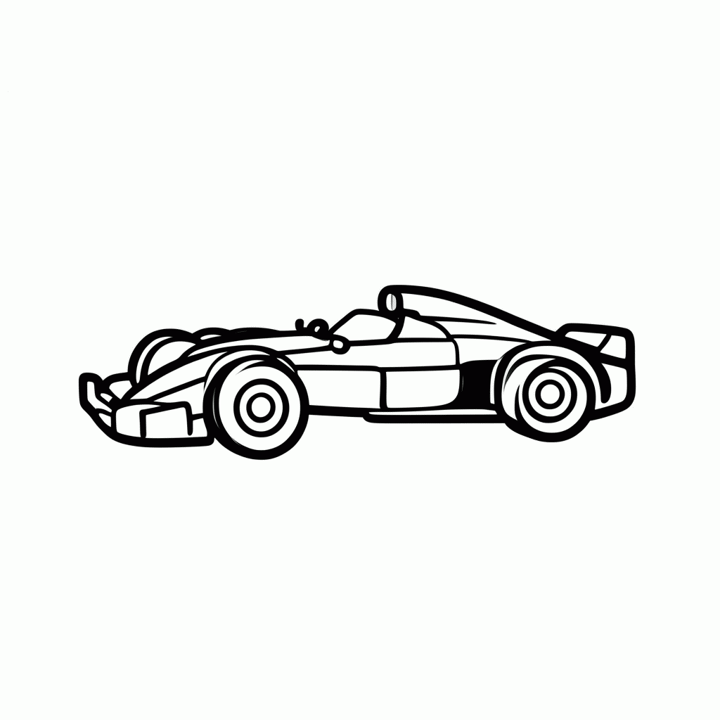 Desenho de F1 Aston Martin para colorir e imprimir grátis em folha A4