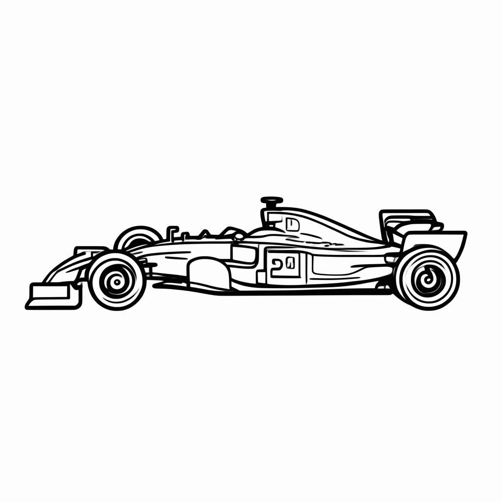 Desenho de F1 Haas para colorir e imprimir grátis em folha A4