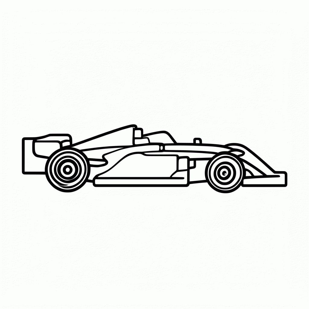 Desenho de Formula 2 para colorir e imprimir grátis em folha A4
