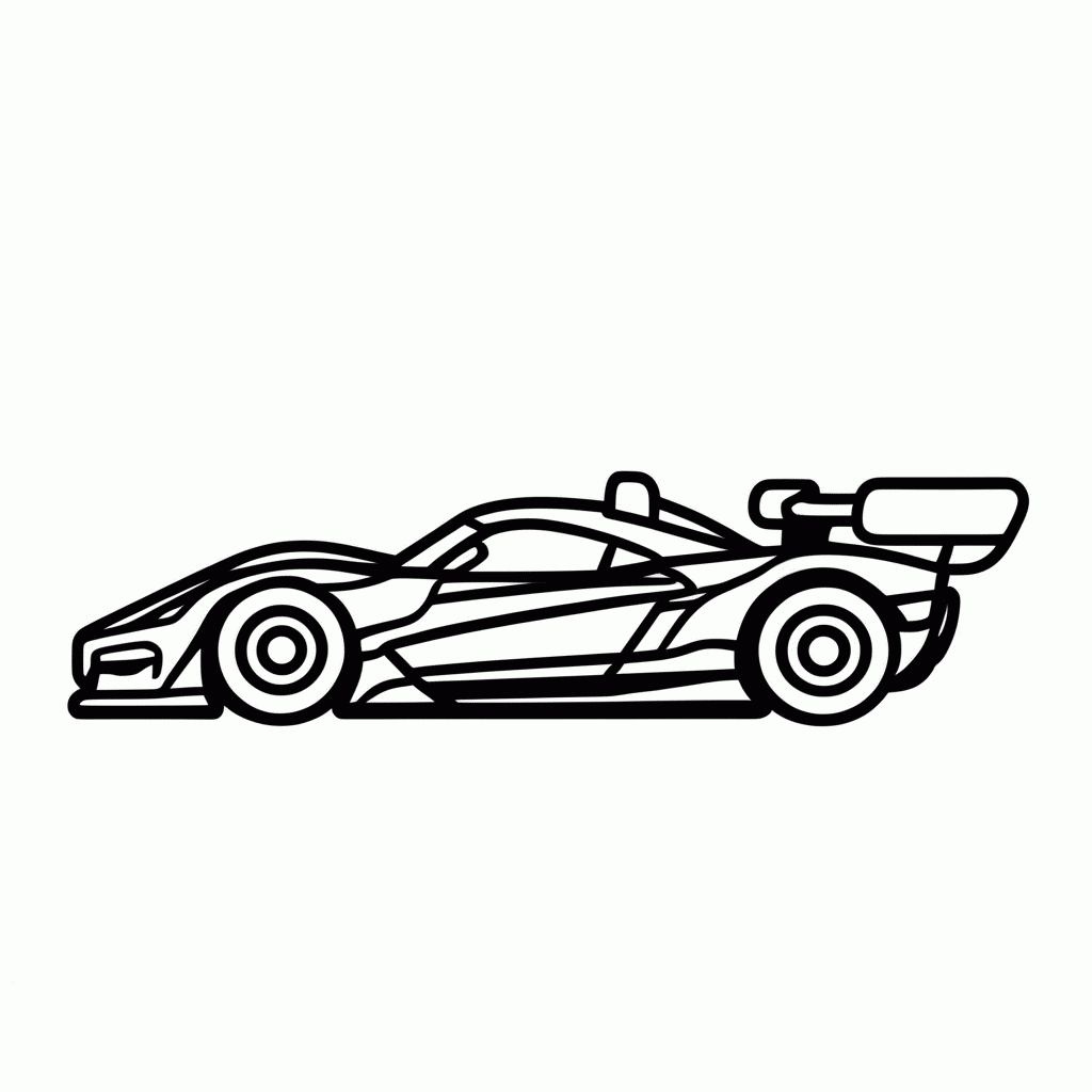 Desenho de Formula 3 para colorir e imprimir grátis em folha A4