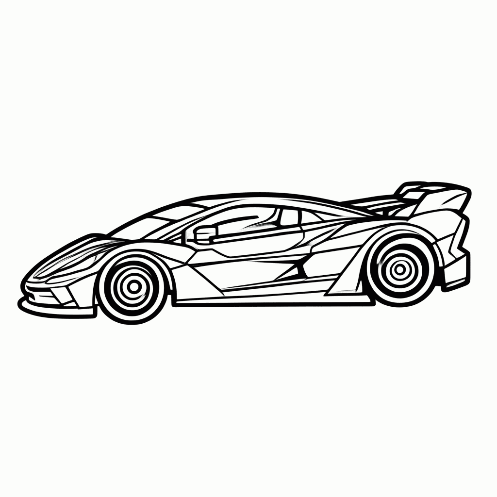 Desenho de Formula E Eletrico para colorir e imprimir grátis em folha A4