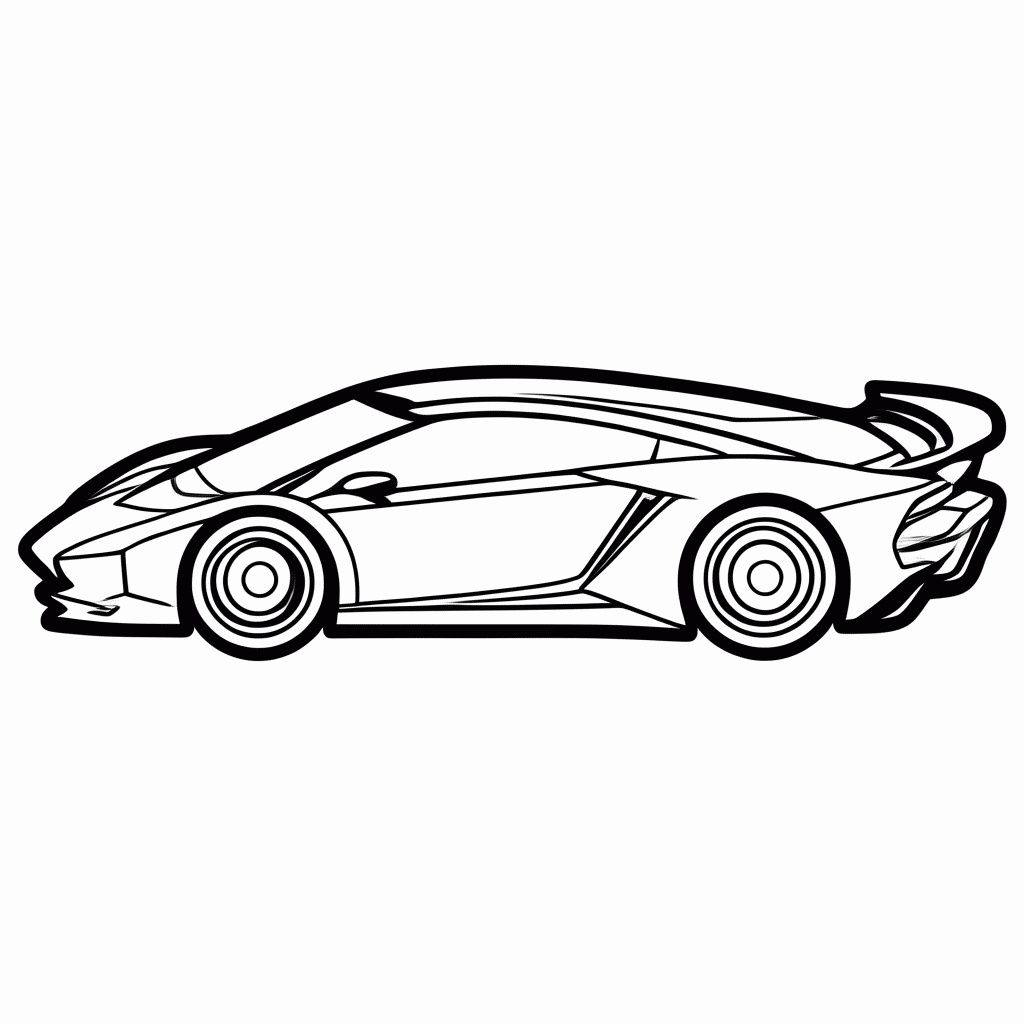 Desenho de Koenigsegg para colorir e imprimir grátis em folha A4