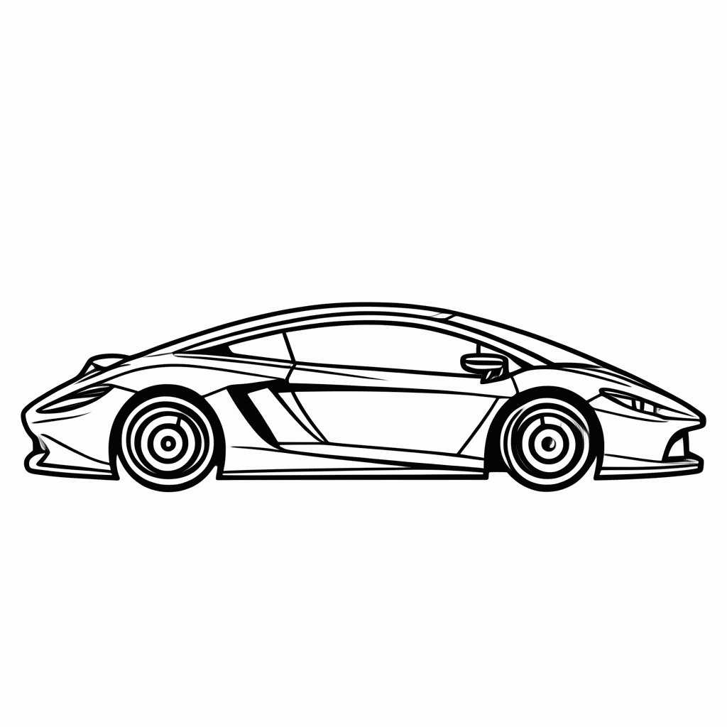 Desenho de Mclaren 720s para colorir e imprimir grátis em folha A4