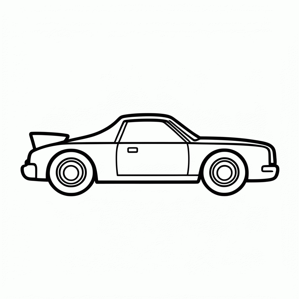 Desenho de Stock Car Classico para colorir e imprimir grátis em folha A4