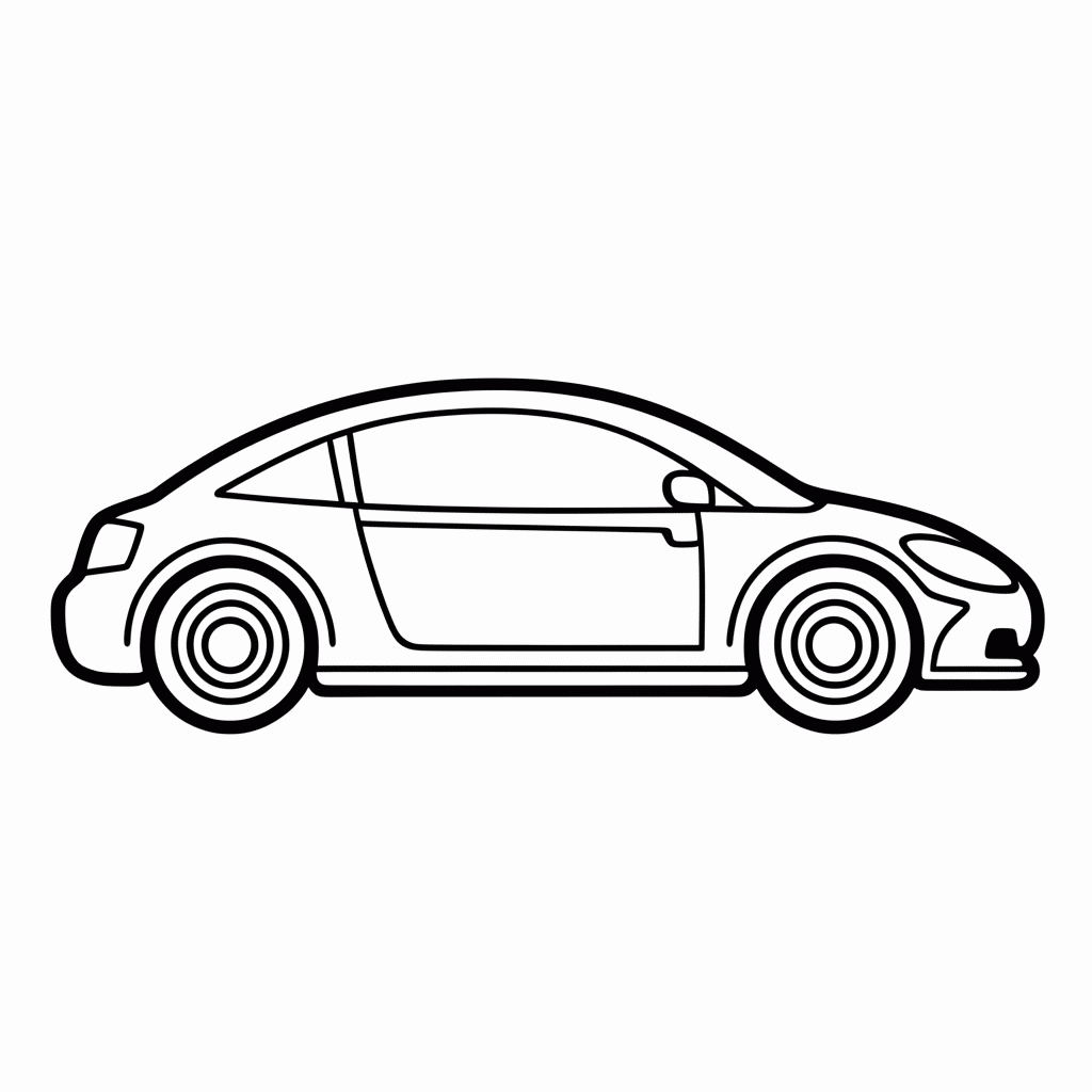 Desenho de Carro Dtm para colorir e imprimir grátis em folha A4