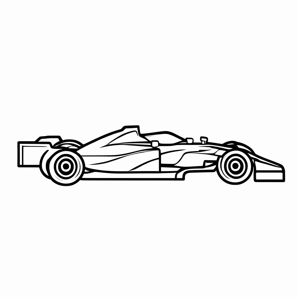Desenho de Carro F1 Williams para colorir e imprimir grátis em folha A4