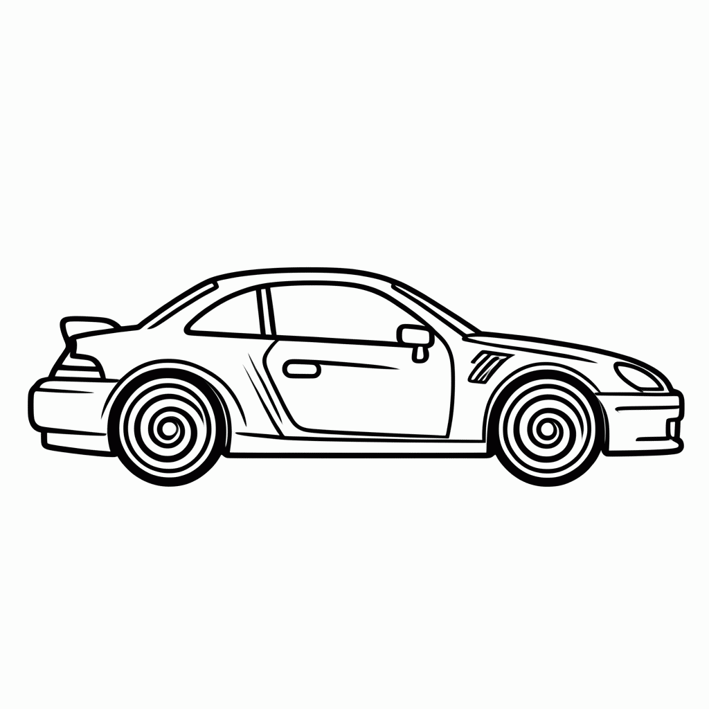 Desenho de Carro Rally Dakar para colorir e imprimir grátis em folha A4