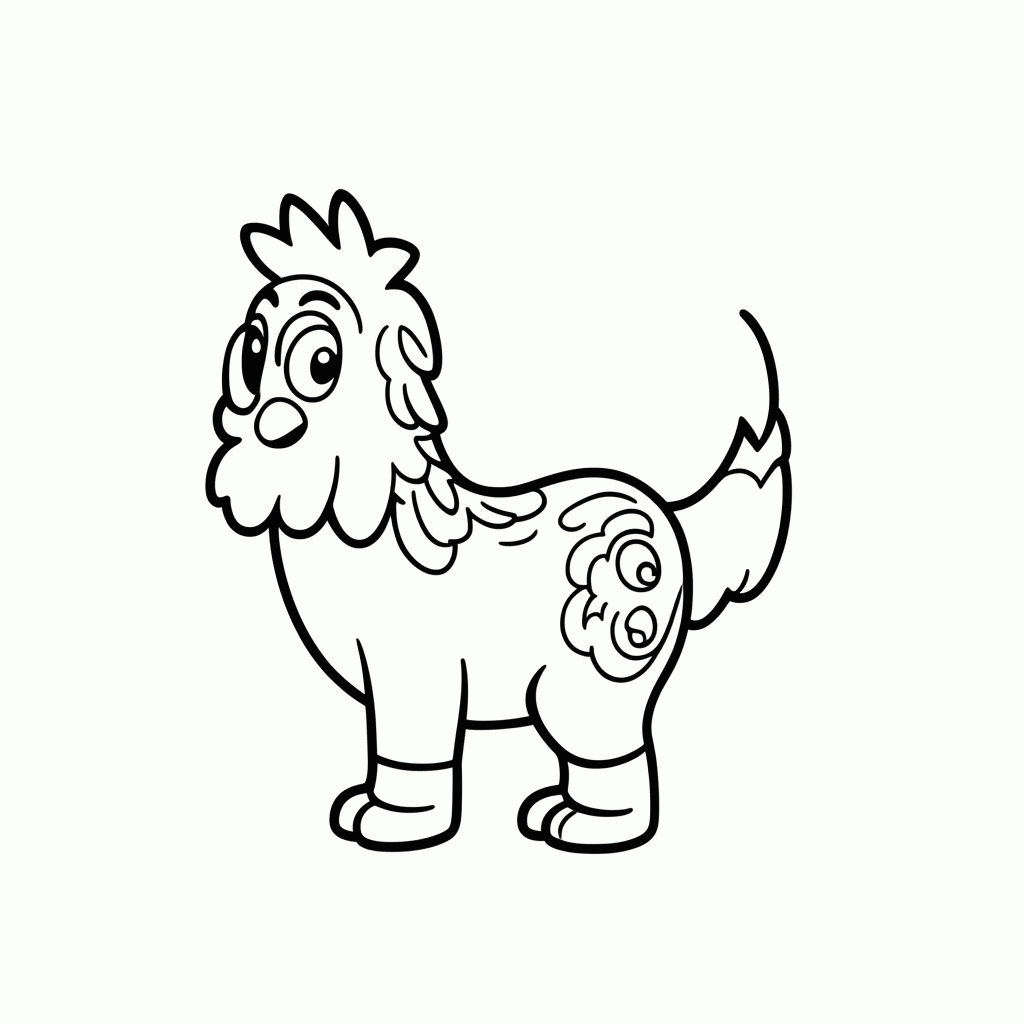 Desenho de Mate Guincho Amarelo para colorir e imprimir grátis em folha A4