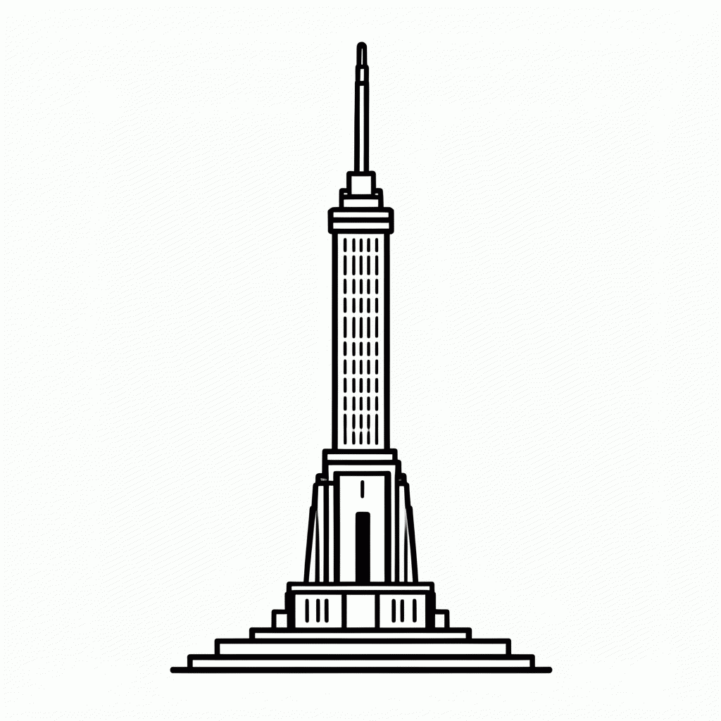 Desenho de Estatua Da Liberdade Ny para colorir e imprimir grátis em folha A4