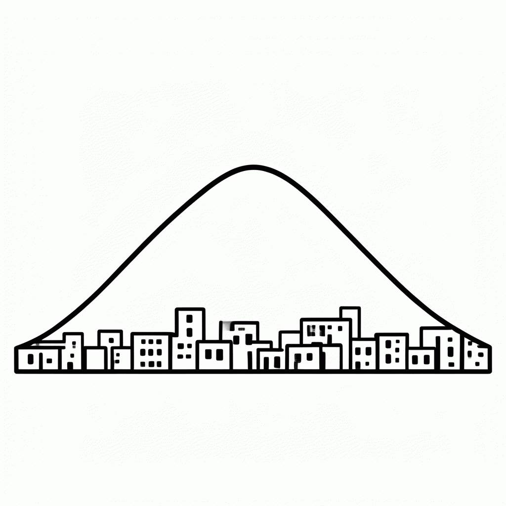 Desenho de Monterrey (Cerro de la Silla) para colorir e imprimir grátis em folha A4
