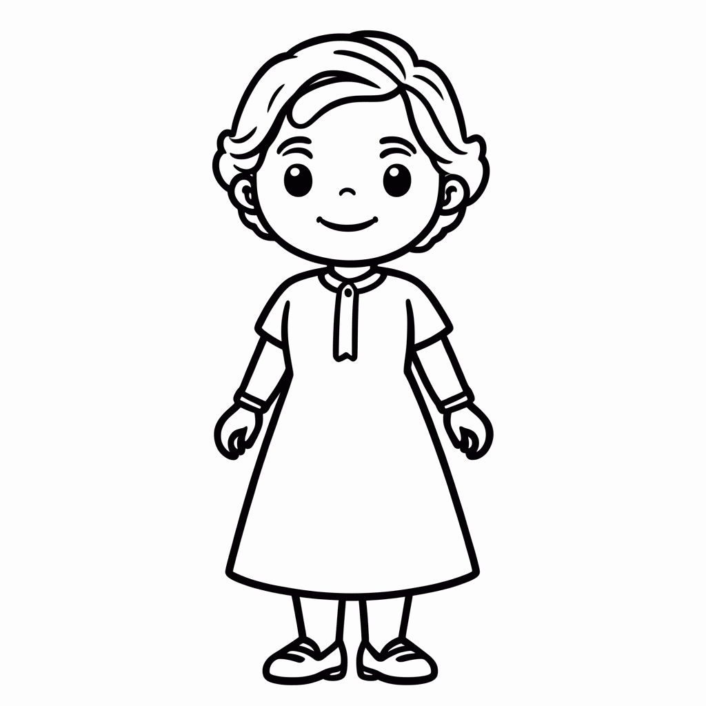 Desenho de Marie Curie — Radioatividade (2 Nobel) para colorir e imprimir grátis em folha A4