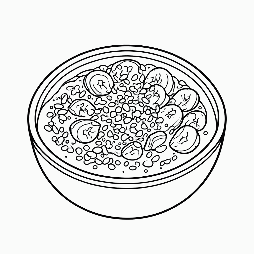 Desenho de Acai para colorir e imprimir grátis em folha A4