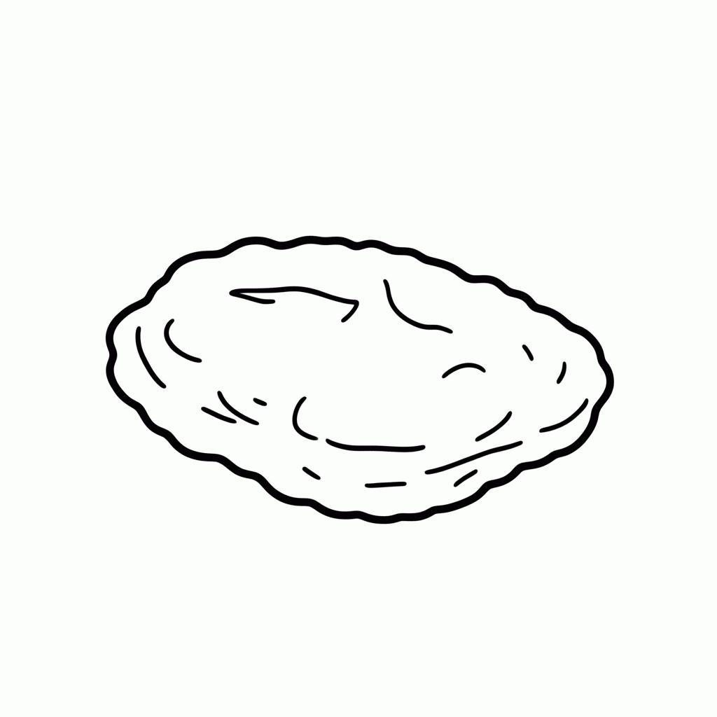 Desenho de Bolinho De Bacalhau para colorir e imprimir grátis em folha A4