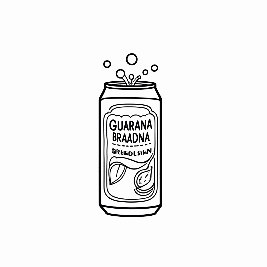 Desenho de Guarana para colorir e imprimir grátis em folha A4