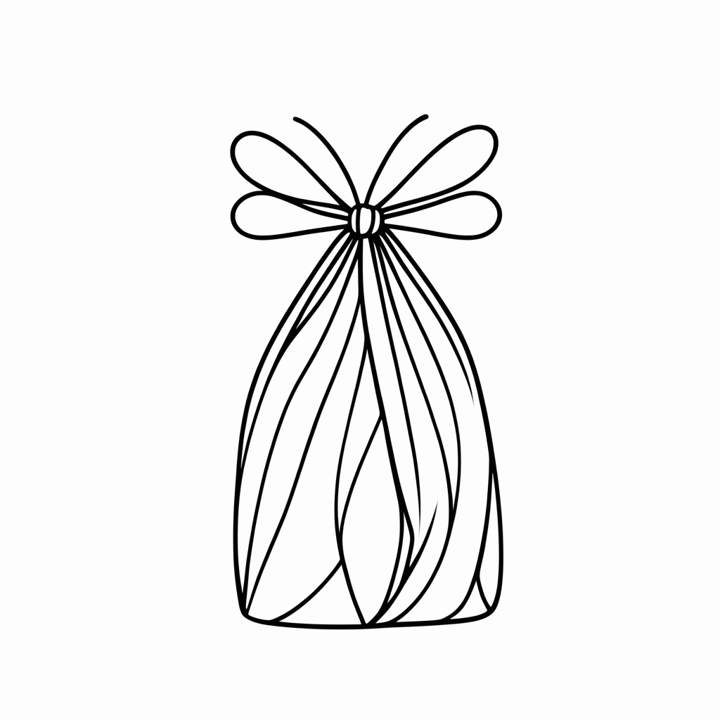 Desenho de Pamonha para colorir e imprimir grátis em folha A4