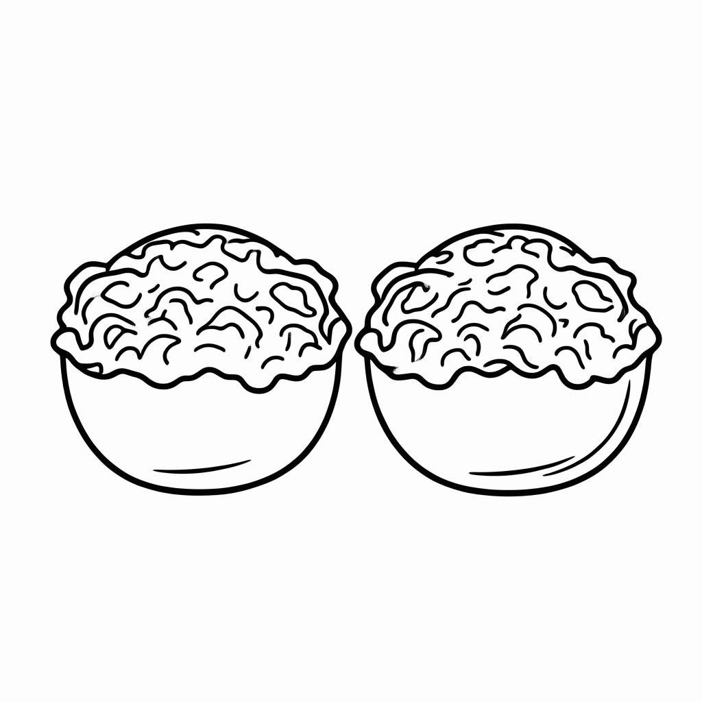 Desenho de Pao De Queijo para colorir e imprimir grátis em folha A4