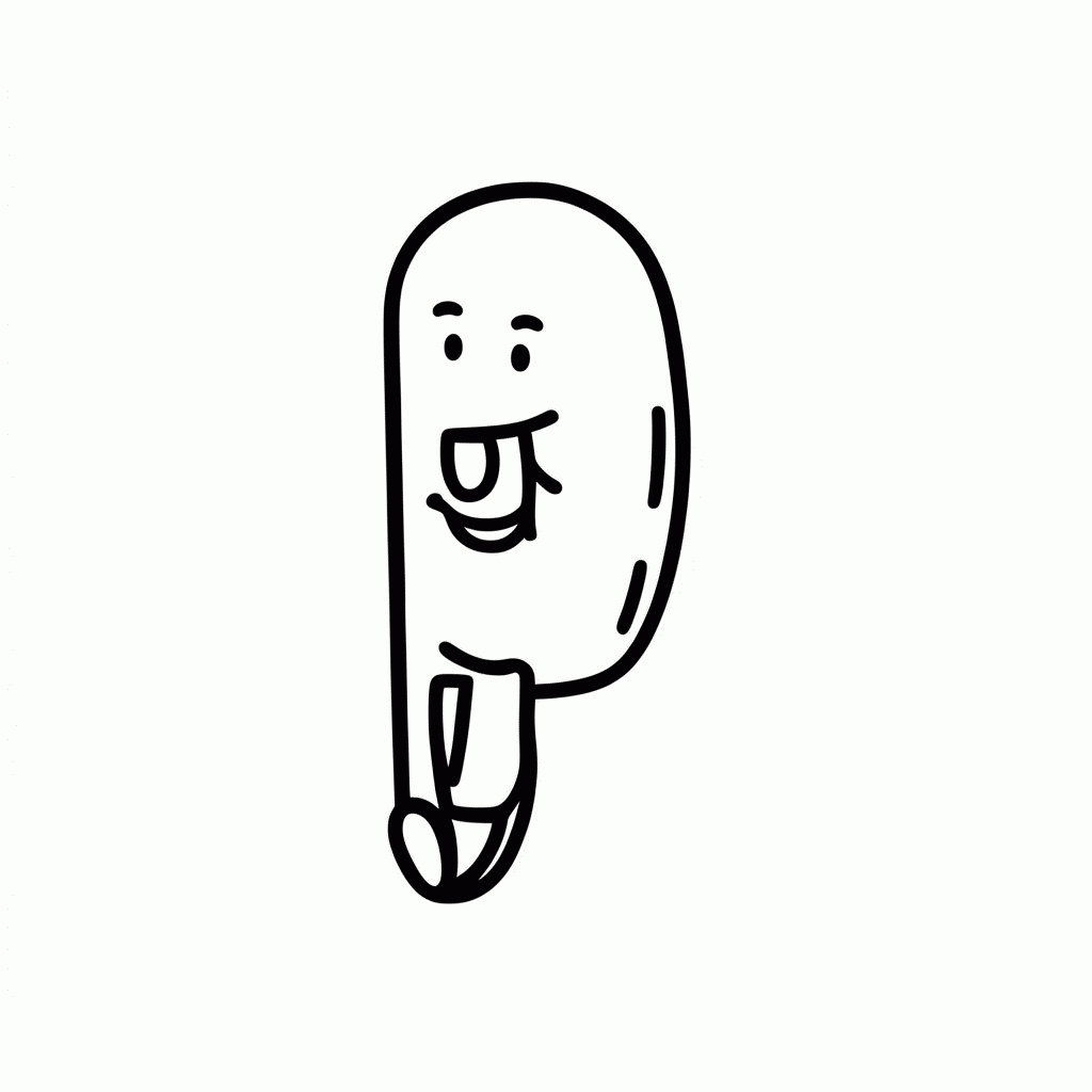 Desenho de Apito Sorridente para colorir e imprimir grátis em folha A4