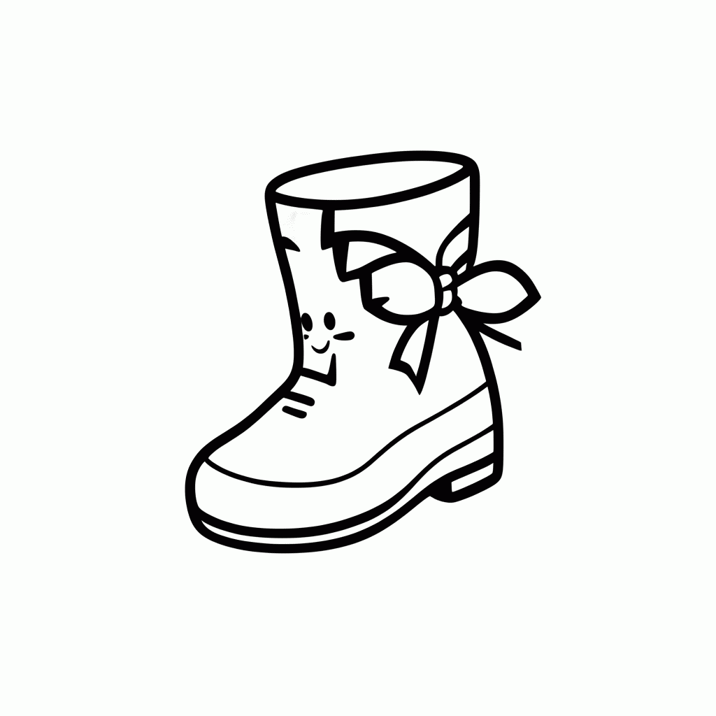 Desenho de Chuteirinha de Bebê para colorir e imprimir grátis em folha A4