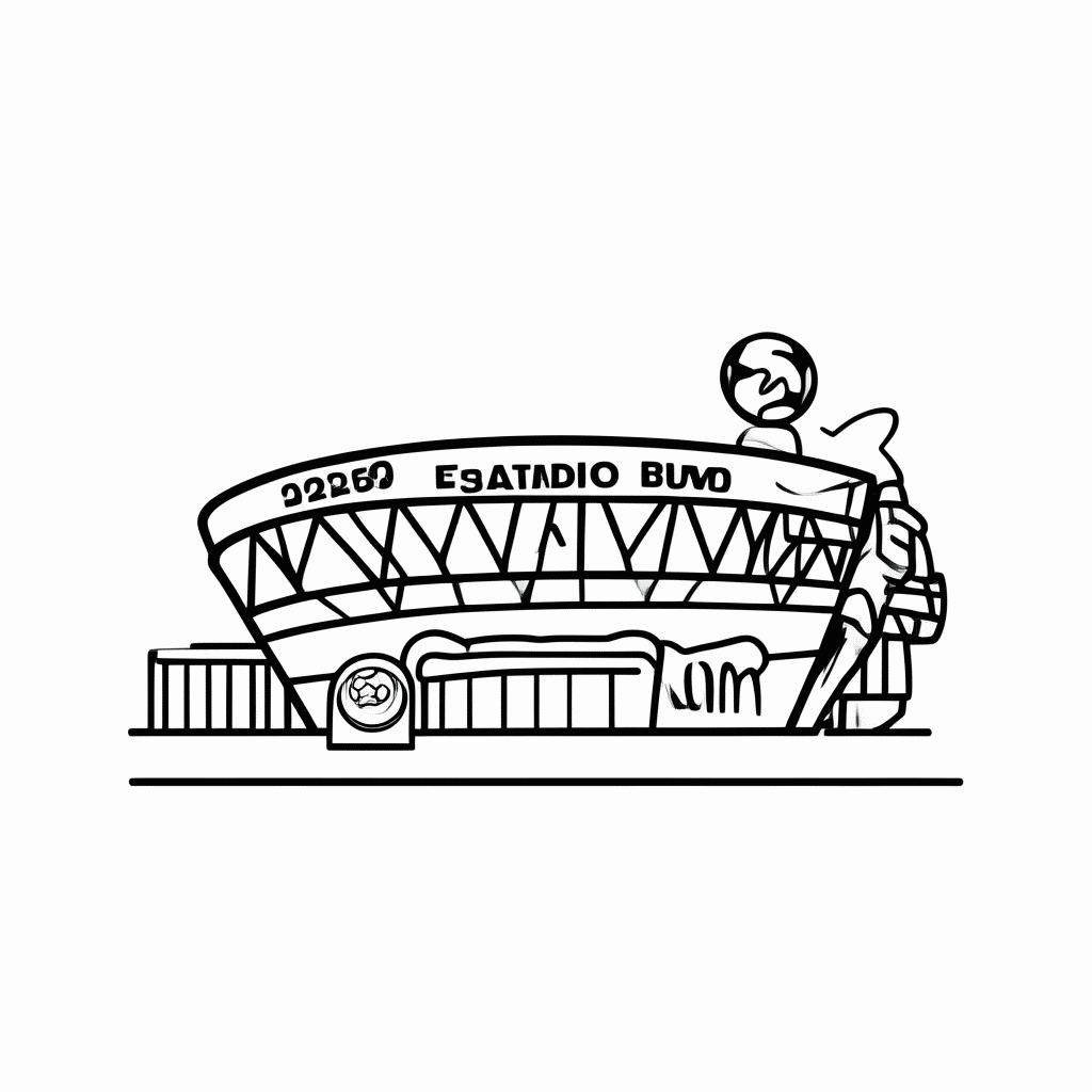 Desenho de BMO Field (Toronto) para colorir e imprimir grátis em folha A4