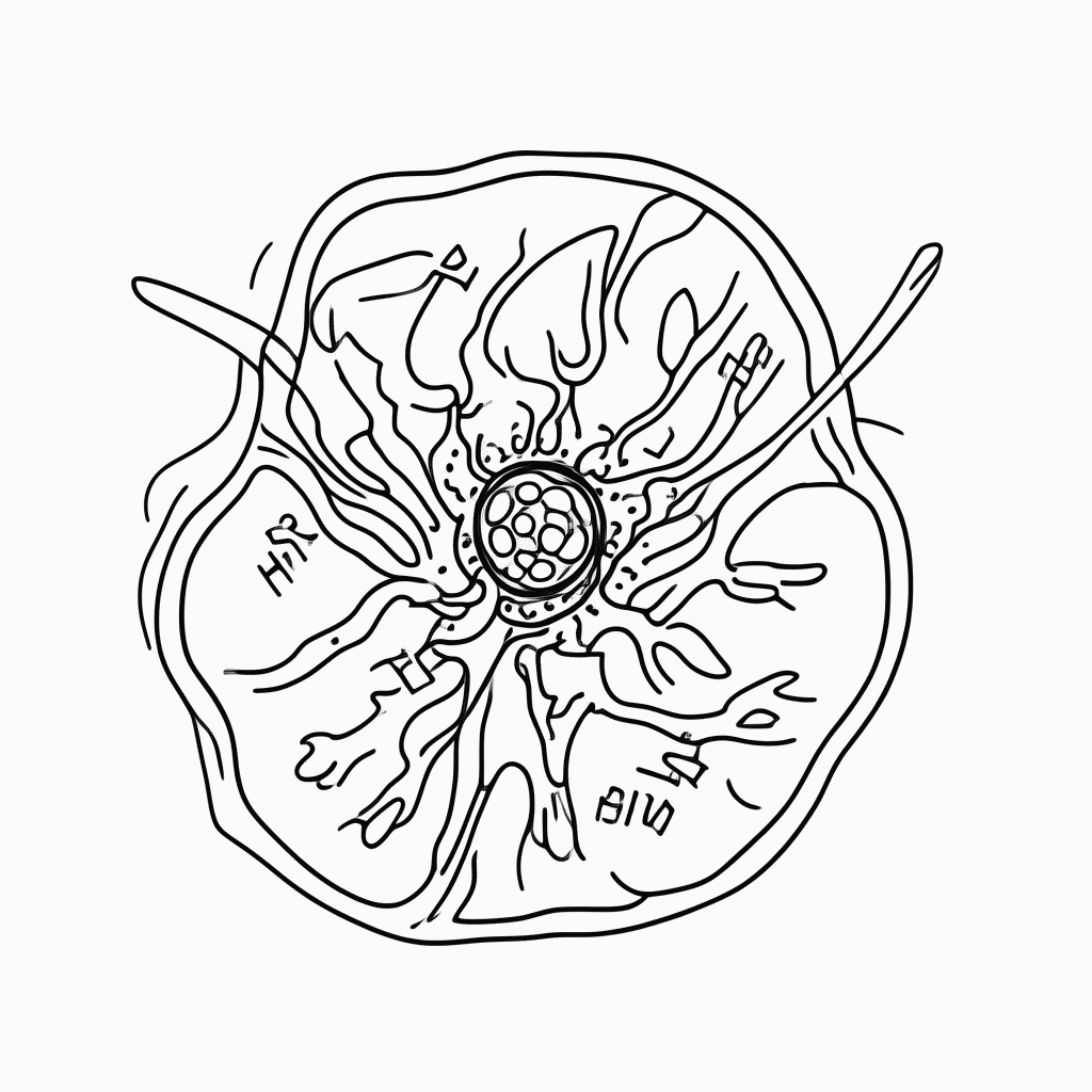 Desenho de Celula Animal para colorir e imprimir grátis em folha A4
