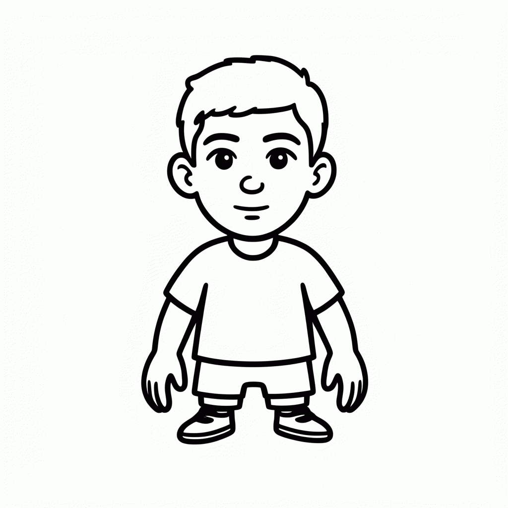 Desenho de Antony para colorir e imprimir grátis em folha A4
