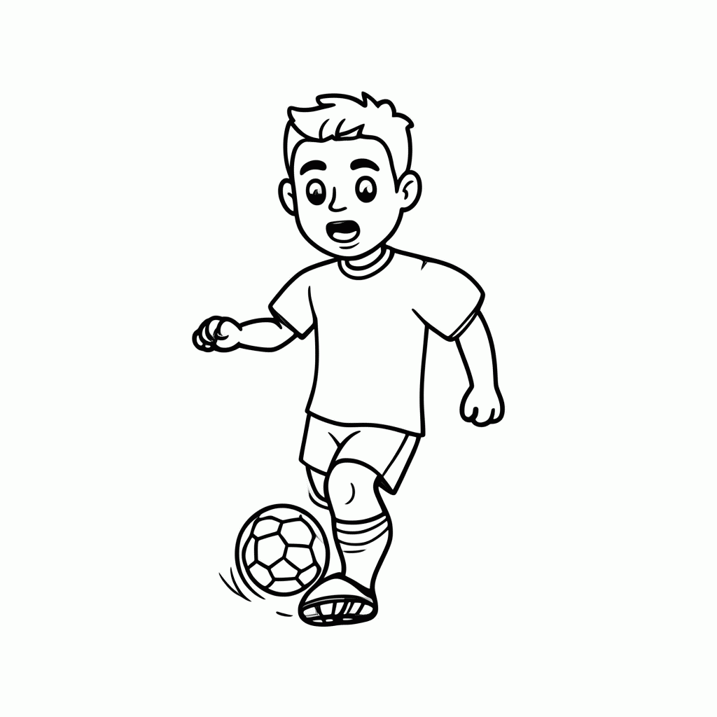 Desenho de Gabriel Martinelli (atacante) para colorir e imprimir grátis em folha A4