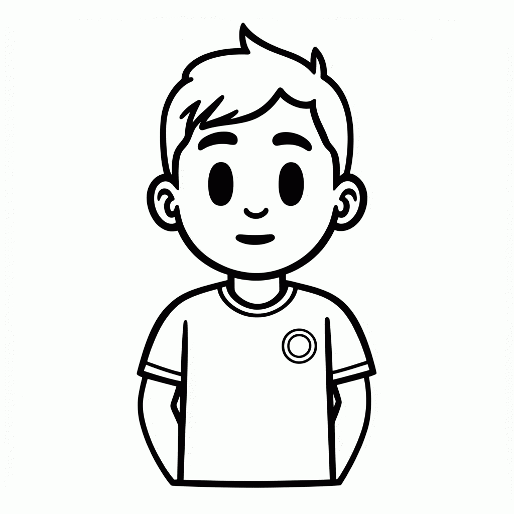 Desenho de Pedri (Espanha) para colorir e imprimir grátis em folha A4