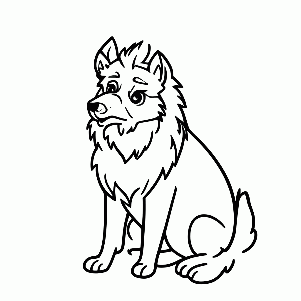 Desenho de Cérbero para colorir e imprimir grátis em folha A4