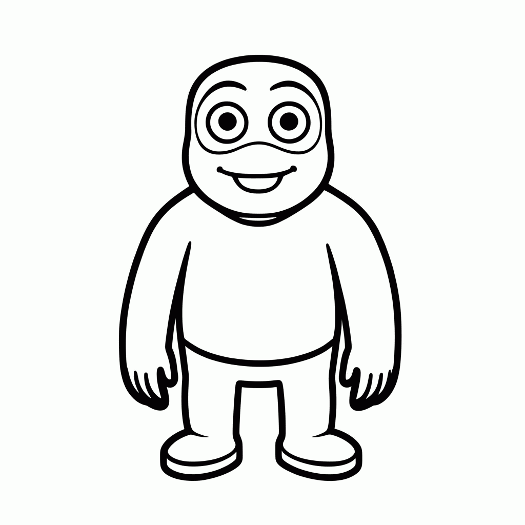 Desenho de Ciclope para colorir e imprimir grátis em folha A4