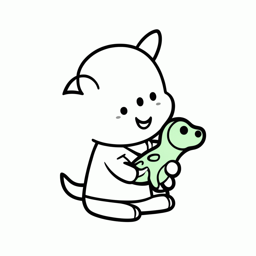 Desenho de George Pig para colorir e imprimir grátis em folha A4