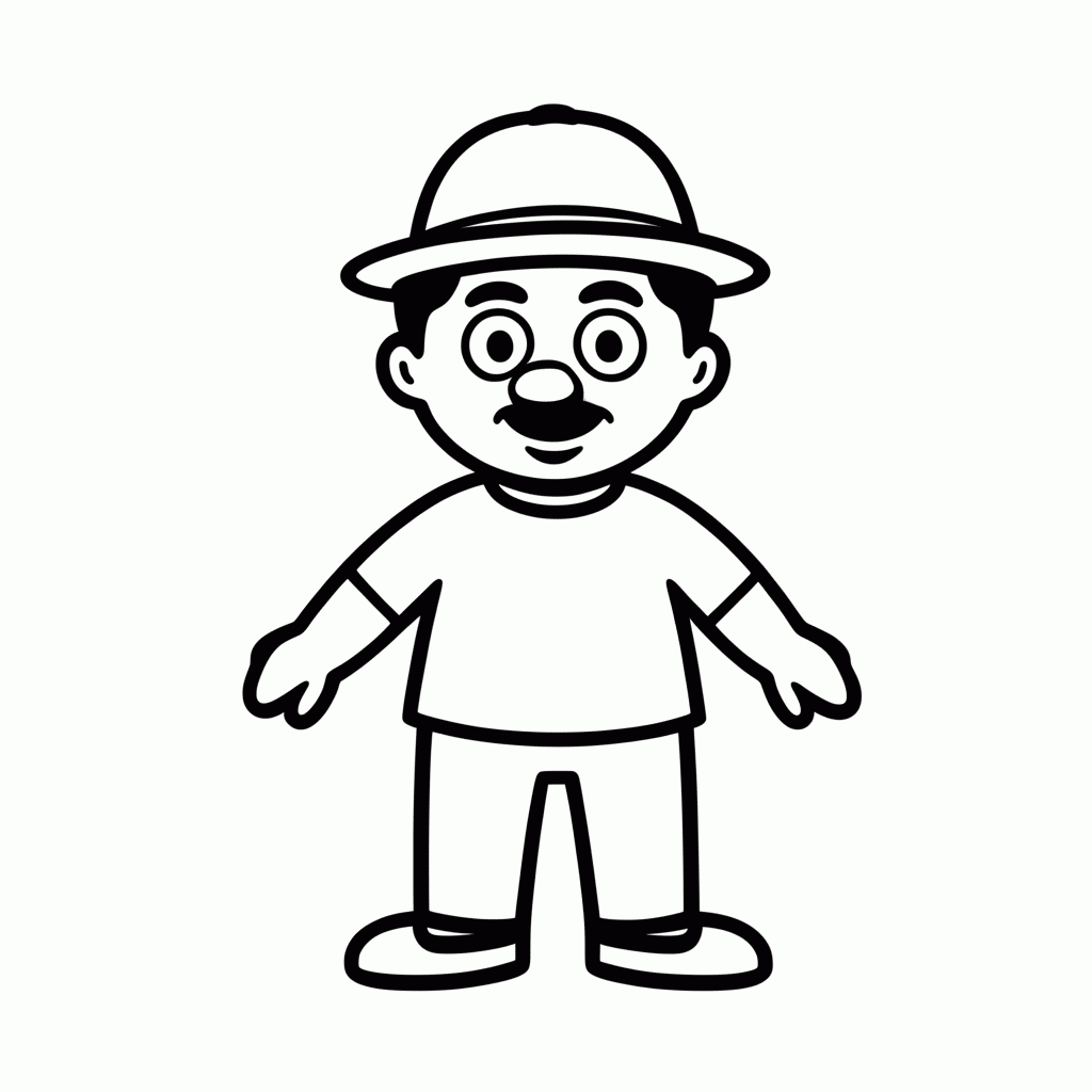 Desenho de Mundo Bita para colorir e imprimir grátis em folha A4