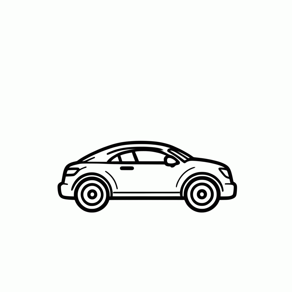 Desenho de Carrinho De Controle para colorir e imprimir grátis em folha A4