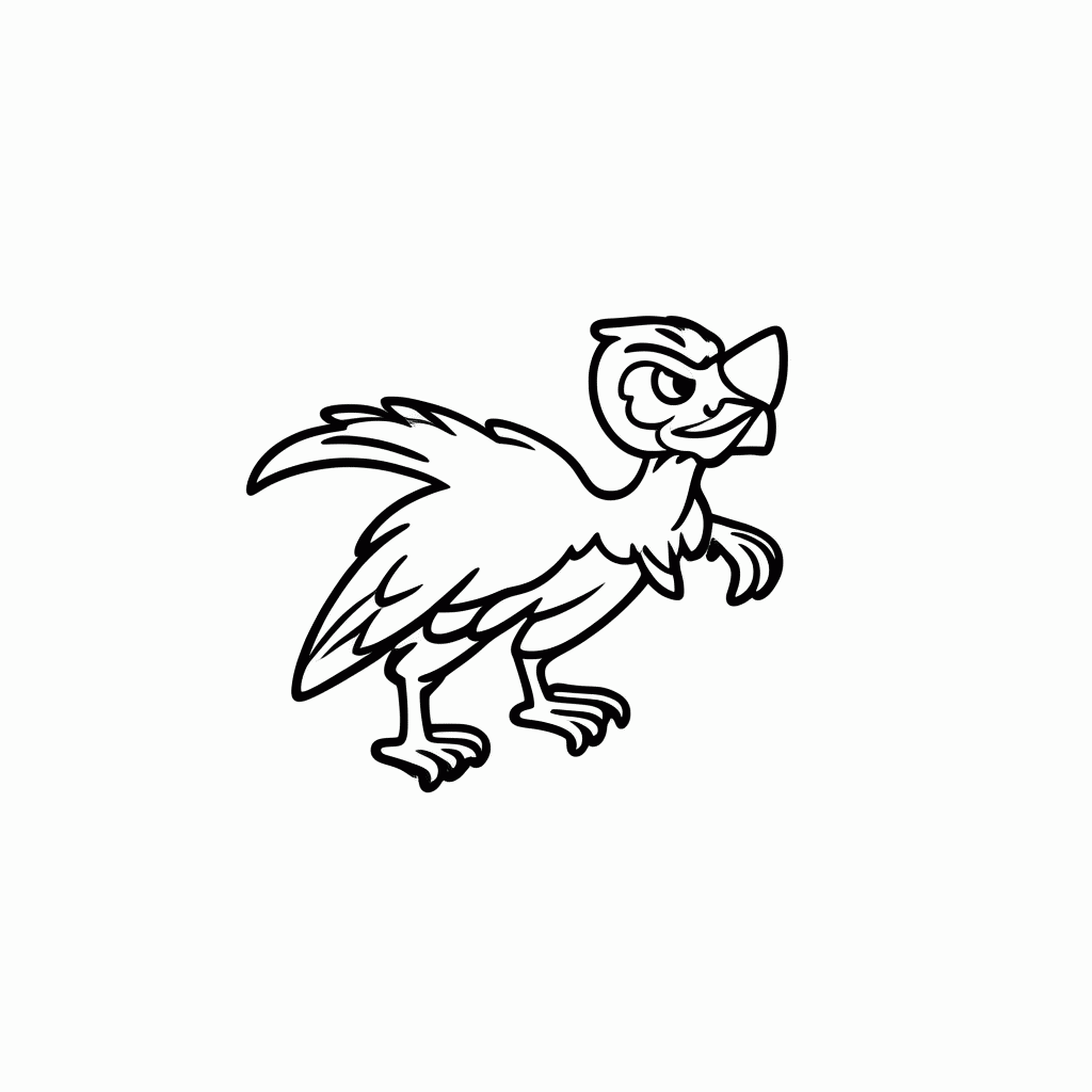 Desenho de Atrociraptor para colorir e imprimir grátis em folha A4