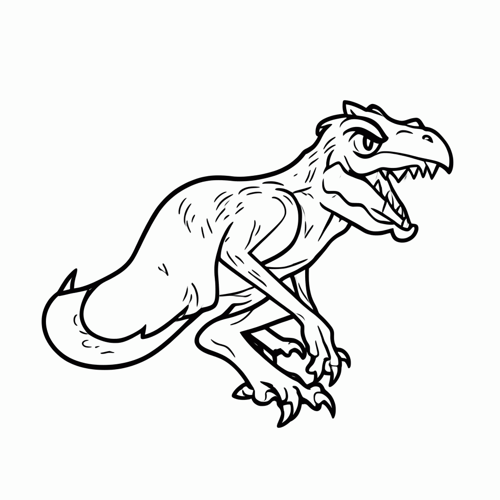 Desenho de Indoraptor Híbrido para colorir e imprimir grátis em folha A4