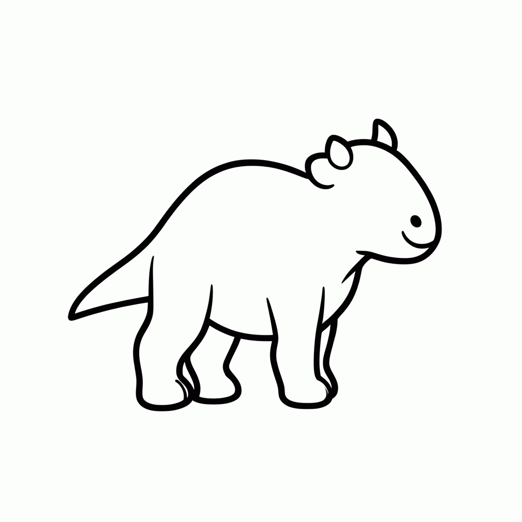 Desenho de Carnotauro para colorir e imprimir grátis em folha A4