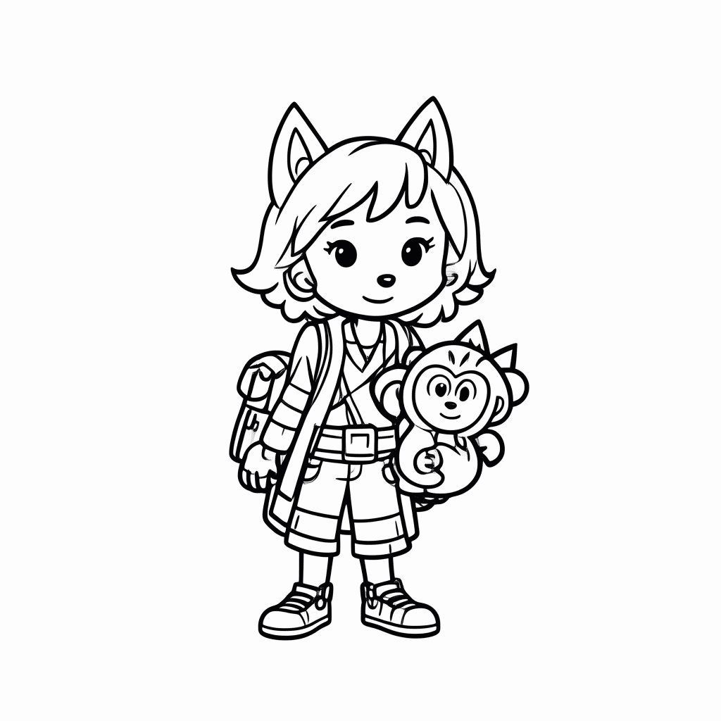 Desenho de Swiper Raposa Vilao para colorir e imprimir grátis em folha A4