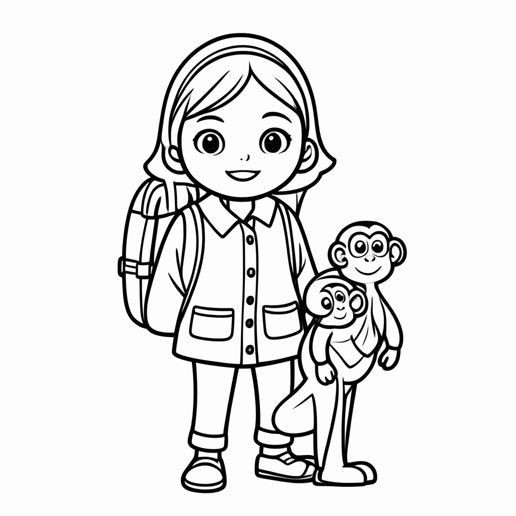 Desenho de Tico Esquilo Amigo para colorir e imprimir grátis em folha A4