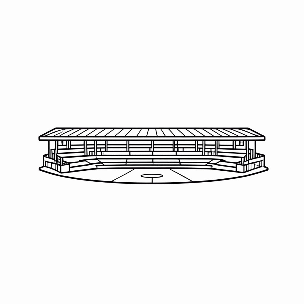 Desenho de Hard Rock Stadium (Miami) para colorir e imprimir grátis em folha A4