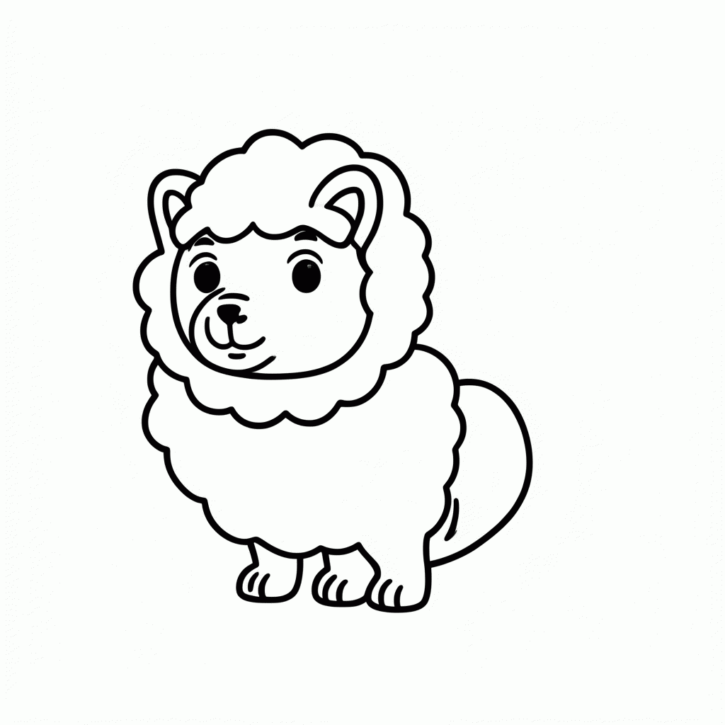 Desenho de O Lobo em Pele de Cordeiro para colorir e imprimir grátis em folha A4