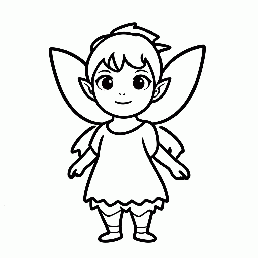 Desenho de Elfo Arqueiro Da Floresta para colorir e imprimir grátis em folha A4