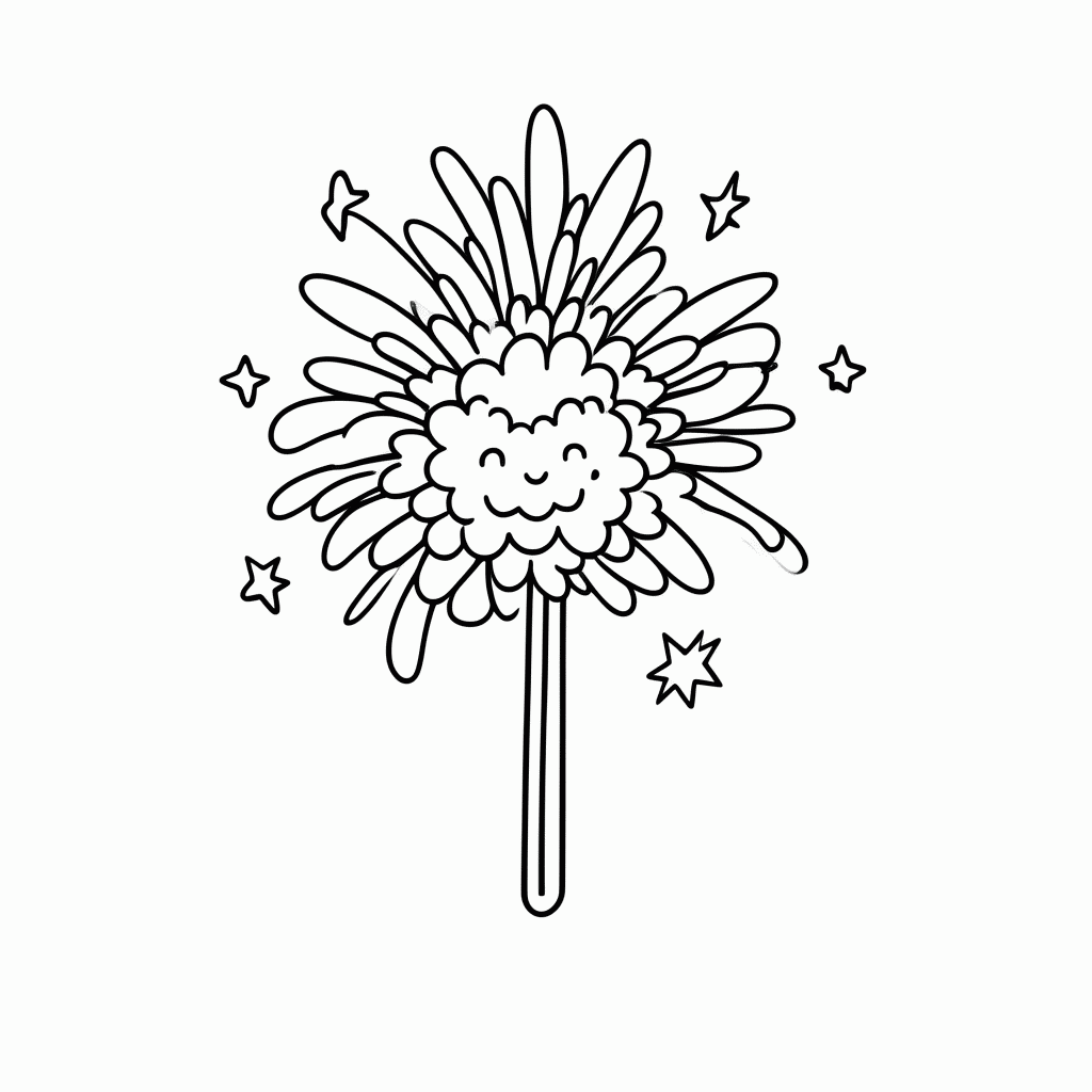 Desenho de Pompom da Torcida para colorir e imprimir grátis em folha A4
