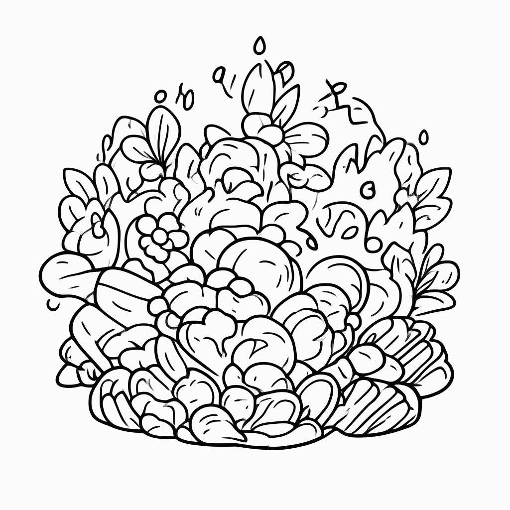 Desenho de Festa Junina — Milho Cozido para colorir e imprimir grátis em folha A4