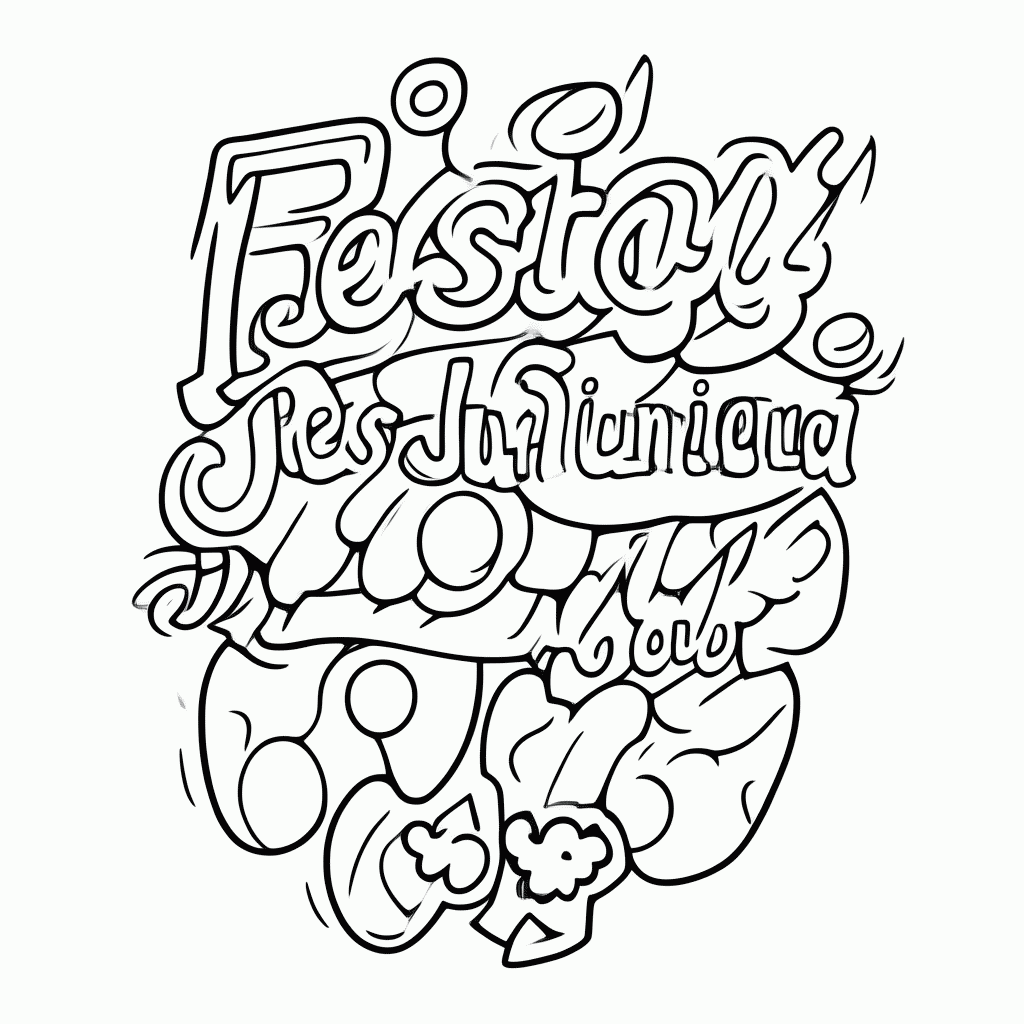 Desenho de Festa Junina — Pacoca para colorir e imprimir grátis em folha A4